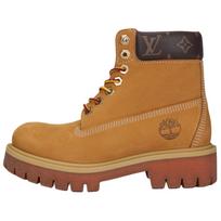 Timberland X LOUIS VUITTON Karvės odos trumpi koviniai batai Vyriški Rudi 1AD74X 45 ruda