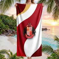 Sunderland Football Beach Towel Soft Microfiber Summer Towel Quick Dry Absorbent Towel for Beach Swimming Pool Travel 70cmx140cm(27x55inch)