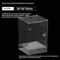 Reptile Breeding Box Lizard Kennel Amphibian Terrarium Transparent Acrylic Feeding Cage Ecological Insect Spider Habitat L black