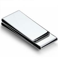 Fashion Holder Pocket Pocket Dollar Bill Clamp Metal Man's Clips Holder Money Credit Cards sidabras