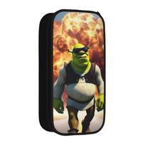 Shreks Meme Animated Pencil Case Creative Comedy Film Pen Holder Bags Girls Boys Large Storage School Supplies Gift Pencil Box 21x10.5x5cm beige