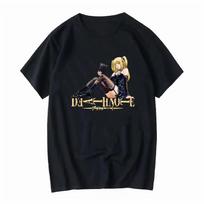 2026 Death Note Misa Book Black T Shirt SHONEN JUMP Vintage Washed Designer Clothes Casual Unisex Top for Everyday Wear Streetwear 4XL black