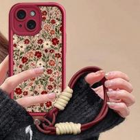 Flower Strap Case For Motorola Edge 50 Fusion 70 60 Pro 40 NEO 5G G84 G32 G60 G05 G75 G85 G54 E14 G30 G53 G15 G24 G34 G52 G14 Motorola G53 brown