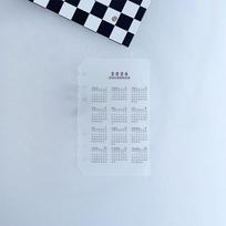 2026 A5/A6 Loose Leaf Planner Pages with 6 Holes Durable Transparent PP Frosted Material for Calendar Separation Time Management white