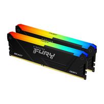 Kingston FURY Beast RGB 16GB 3200MTs DDR4 CL16 DIMM (2-pack) Computer Memory KF432C16BB2AK216