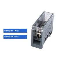 One in Multiple out Din Rail Terminal Block ABS/Copper Universal Distribution Box 150A Wire Connector Wiring Terminal