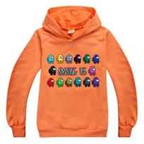 Boys Girls Kids Hoodies Among Us Game Pattern Hoody Coat Tops 314yrs Age 150cm/9-10 years oranžinė
