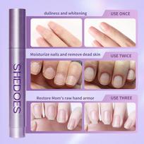 Nail Cuticle Oil Pen Brighten Moisturizing Pen Brush Softening Dead Skin Removal Manicure Care Tool one size beige