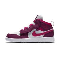Jordan Air Jordan 1 ALT Mid top Children's Basketball Shoes White Purple Children Aged 3 7 Years Old AT4612-661 1Y gray