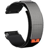QuickFit22mm 26mm Watch Band For Garmin Fenix 8 8Pro E 47 51mm/6 6X 7 7X Solar/Epix/Tactix/quatix/Instinct3 Nylon Strap Bracelet QuickFit 22mm pilka spalva