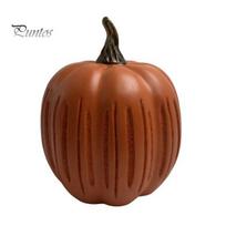 Halloween Pumpkin Decorations Twinkle Light Decoration, Resin Night Light, Autumn Harvest Home Ornaments Illuminated Tabletop Centerpiece for Bedroom S oranžinė