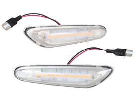 BMW 3 E90 E91 E92 E93 Side Turn Signal LED White Standard 2 pcs Set balta