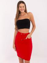 BASIC FEEL GOOD Ava moteriškas sijonas – Raudona – XL