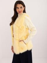Wool Fashion Italia moteriška liemenė ATKZ2375 – Ryškiai geltona – L/XL