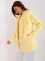 Wool Fashion Italia moteriška liemenė ATKZ2368 – Ryškiai geltona – S/M