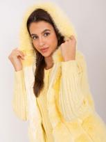 Wool Fashion Italia moteriška liemenė ATKZ2379 – Ryškiai geltona – L/XL