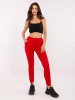 BASIC FEEL GOOD moteriškos sportinės kelnės B006 – Raudona – XS