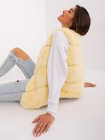Wool Fashion Italia moteriška liemenė ATKZ2349 – Ryškiai geltona – L/XL