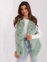 Wool Fashion Italia moteriška liemenė ATKZ2349 – Pistacijų – L/XL