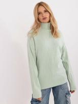 Wool Fashion Italia moteriškas megztinis ATSW23421 – Pistacijų – ONE SIZE