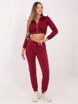 BASIC FEEL GOOD moteriškos sportinės kelnės RVDR5040 – Bordo – XS