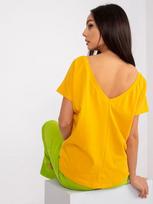 BASIC FEEL GOOD moteriški marškinėliai RVTS4662 – Tamsiai geltona – XS
