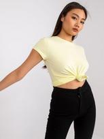 BASIC FEEL GOOD moteriški marškinėliai RVTS4623 – Ryškiai geltona – XL