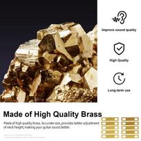 MX0312D 8Pcs Guitar Neck Shims 0.2mm 0.5mm 1mm Thickness Brass Shims Set Connection Neck Plate Bolt on Neck Repair auksas