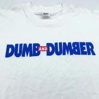 vintage 90s DUMBER & DUMBER MOVIE PROMO T-Shirt LARGE/XL soft jim carrey comedy 2XL white
