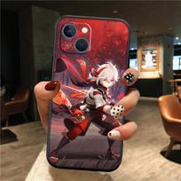 IK34 Genshin Impact Girl New High-End Shell Phone Case for Redmi Note 13 14 Pro+ Plus A3 A3X 13X 13C 13R 14S 14C 14R Redmi 14R brown