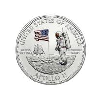 Artemis II Commemorative Coin Double-Sided Astronaut Challenge Coin U.S. Lunar Landing Space Exploration Souvenir Patriotic Gifts for Astronomy Lovers 1pc