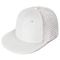 High Quality Full Closed Mens Baseball Cap Causal Solid Flat Brim Stretchy Caps 6 Panels Breathable Hip Hop Hat white