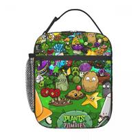 Lunch Boxes Plants-vs-Zombies vegetable Merch Storage Food Box New Arrival Cooler Thermal Bento Box For School One Size black