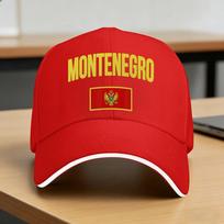 Montenegro Flag Baseball Cap  Summer Casual Trucker Hat For Unisex Outdoor Sports Sun Baseball Caps One Size red