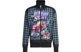Adidas Originals Jeremy Scott Jackets Unisex Black Lapel Moderate Othe S