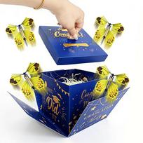 New DIY Graduation Butterfly Explosion Box Jumping Folding Surprise Flying Butterfly Box Pop Up Surprise Gift Box Gift juoda