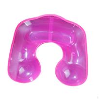 Hair Perming Neck Shoulder Tray Comfortable Pad Clothing Protector Perm Container rožinė