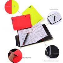 Football Soccer Referee Card Kits Warning Referee Red and Yellow Cards with Wallet Score Sheets Notebook Judge Accessories yellow