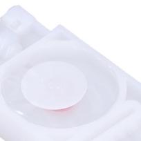 6Pcs Ink Damper Solvent Inkjet Head Rectangular PP Damper Replacement for  600 Printer white