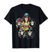 2025 New Guns N 'Roses Rock Punk American Oversize High Street Men and Women Summer Cotton American Comfortable T-shirt - Men... S įvairiaspalvis