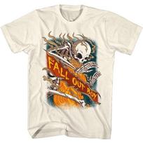 Fall Out Boy - Fire Skeleton - Short Sleeve -  - Children's T-shirt 100 gray