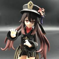 Genshin Impact Klee Hibana Knight Anime Figure Eula Klee Paimon Hu Tao PVC Action Figure Collection Model Doll Kid Gifts black