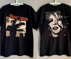 1985 Sonic Youth Bad Moon Rising Album Promo T Shirt For Fans M beige