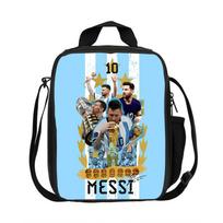 Pietų krepšiai Futbolo Sportas Maisto Laikymo Krepšiai M-Messi Šiluminis Krepšys Futbolo Žvaigždė Izoliuotas Pietų Indas Neperšlampamas Rankinis Maišelis Pietų Dėžutė white