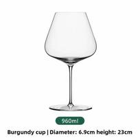 BordoBalto vyno taurė Super plonaLengva jutiminė degustacija Krištolinė Elegantiška šampano taurė Prabangi rankų pūtimo stiklinė dovanojimo dėžutei 901-1000ml