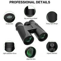 HD 12X42 High Power Low Light Night Vision Outdoor Binoculars for Concerts 10X50 New TPU 7-Layer Coating + Anti-Fog