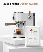HiBREW Semi-automatic Espresso Coffee Machine 3 Level Temperature Adjustable Cold/Hot 20Bar Coffee Maker Cappuccino H13 balta