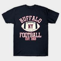Asian Size Men Black Print T-shirt Buffalo Bills No-Cut Heat Transfer Print Cotton Tshirt 3XL tamsiai mėlyna