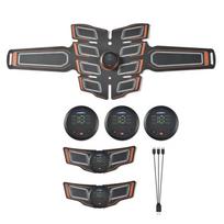 EMS pilvo raumenų stimuliatorius treniruoklis 3 valdikliai USB įkraunamas dešimties impulsų raumenų masažas, fitneso treniruoklis svorio metimui, kūno lieknėjimui Matches the image black