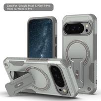 Case For Google Pixel 10 9 10 Pro XL 9 Pro XL Armor Heavy-Duty Anti-Drop Magnetic Stand For Magsafe Wireless Charging Cover Google Pixel 9 black